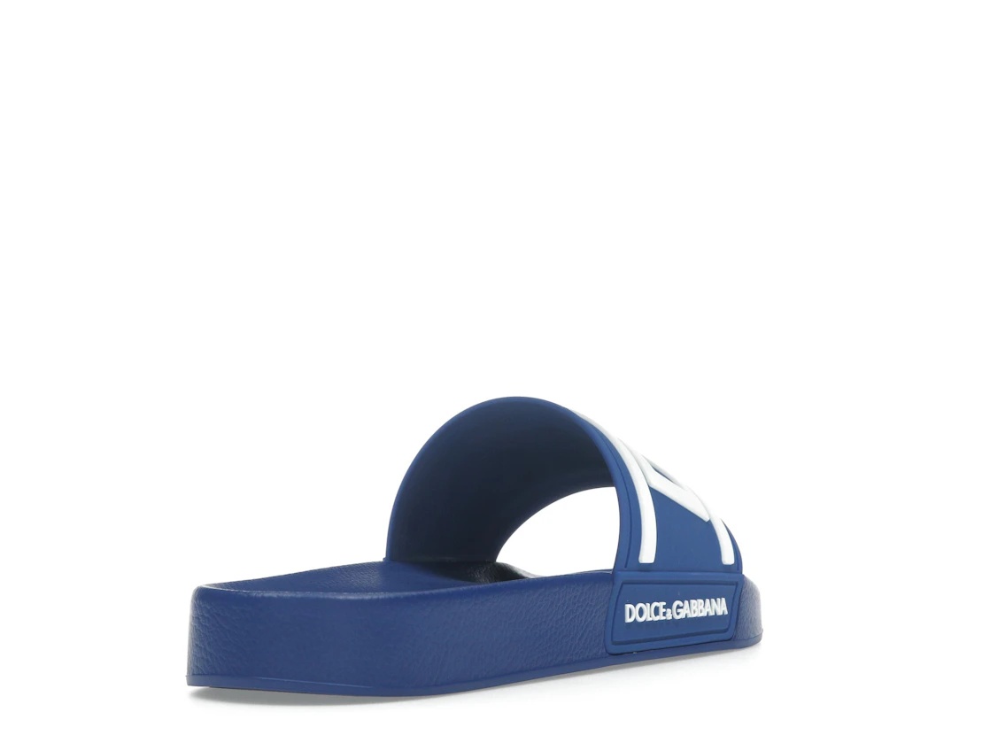 Vue 31 de Dolce & Gabbana Beachwear Sliders DG Logo Blue White
