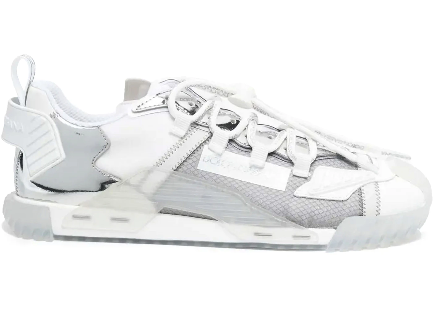 Dolce & Gabbana NS1 Low Top White Silver