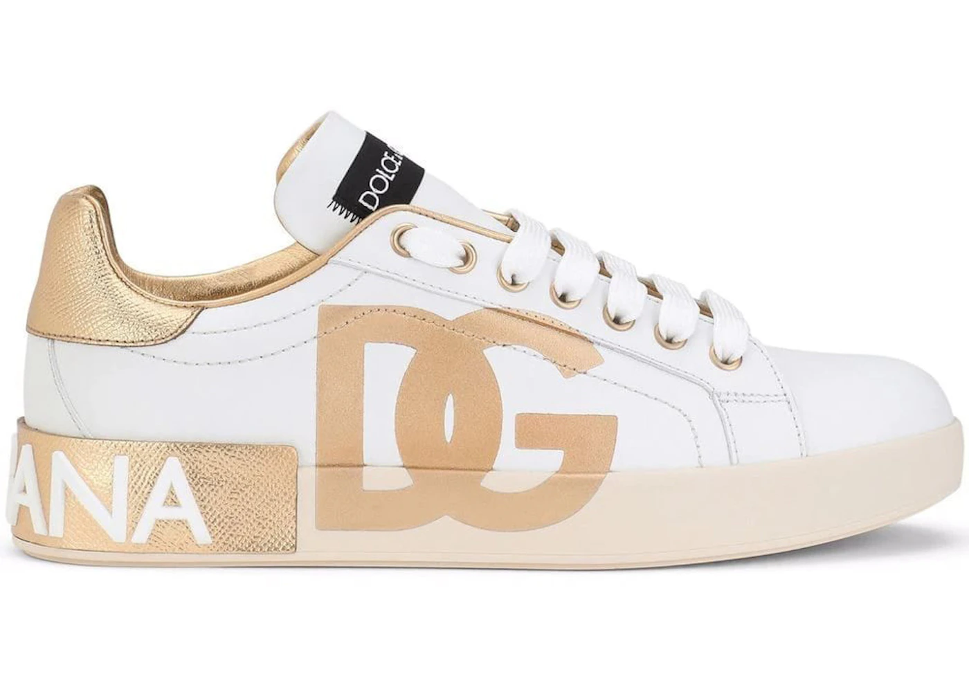 Dolce & Gabbana Portofino Logo Metallic Gold 