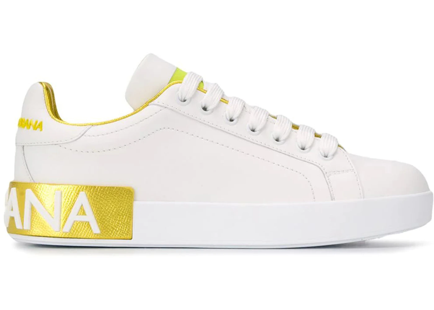 Dolce & Gabbana Portofino White Metallic Yellow 