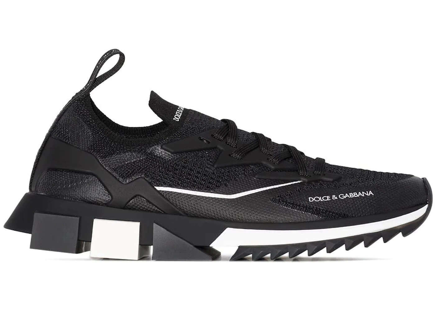 Dolce & Gabbana Sorrento Lace Up Black White 