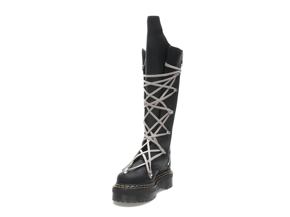 Vue 13 de Dr. Martens 1460 DRKSHDW Quad Sole Pentalace Boot Rick Owens Black 