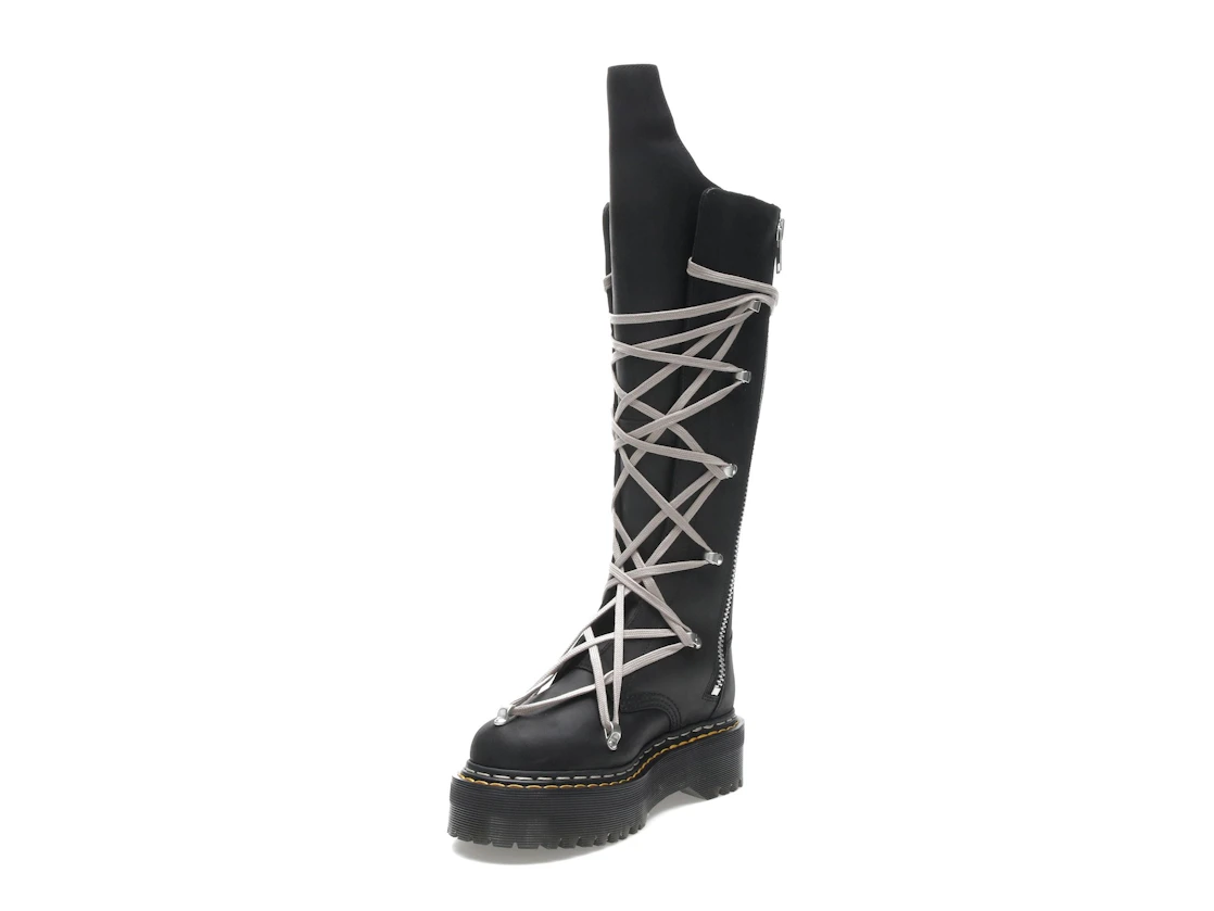 Vue 14 de Dr. Martens 1460 DRKSHDW Quad Sole Pentalace Boot Rick Owens Black 