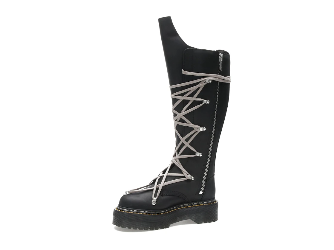 Vue 17 de Dr. Martens 1460 DRKSHDW Quad Sole Pentalace Boot Rick Owens Black 