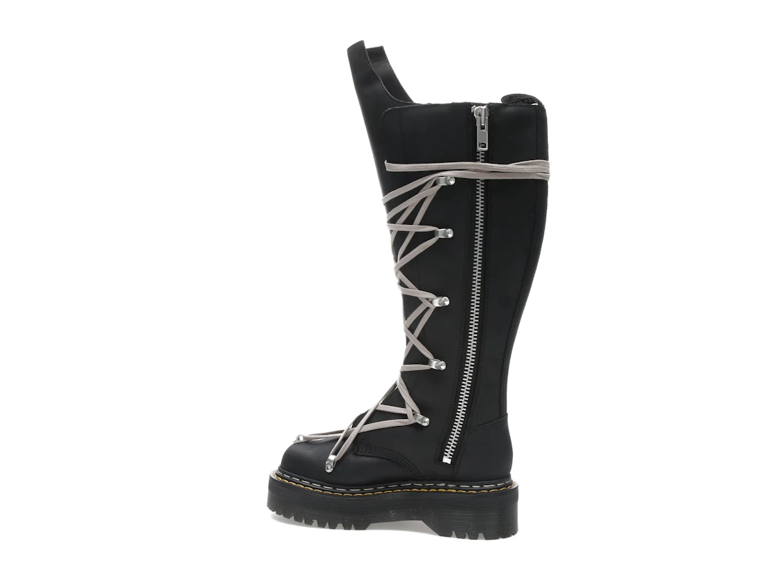 Vue 21 de Dr. Martens 1460 DRKSHDW Quad Sole Pentalace Boot Rick Owens Black 