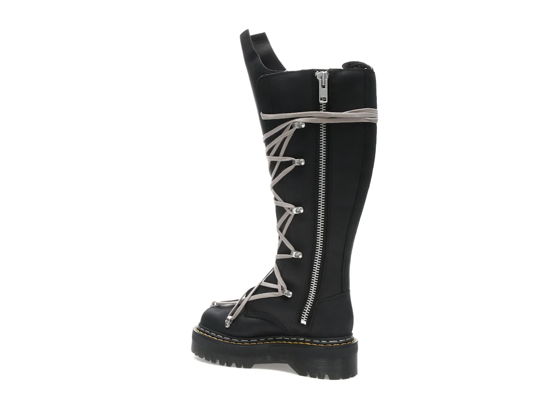 Vue 22 de Dr. Martens 1460 DRKSHDW Quad Sole Pentalace Boot Rick Owens Black 