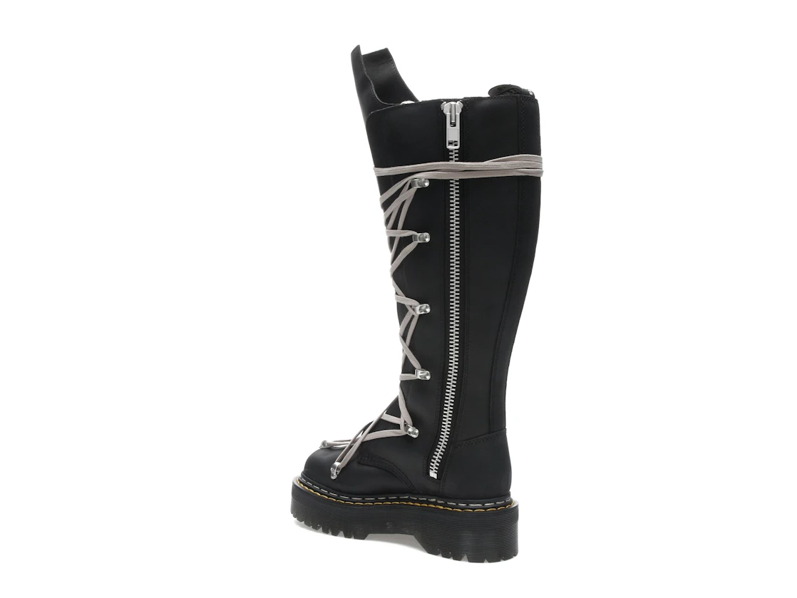 Vue 23 de Dr. Martens 1460 DRKSHDW Quad Sole Pentalace Boot Rick Owens Black 