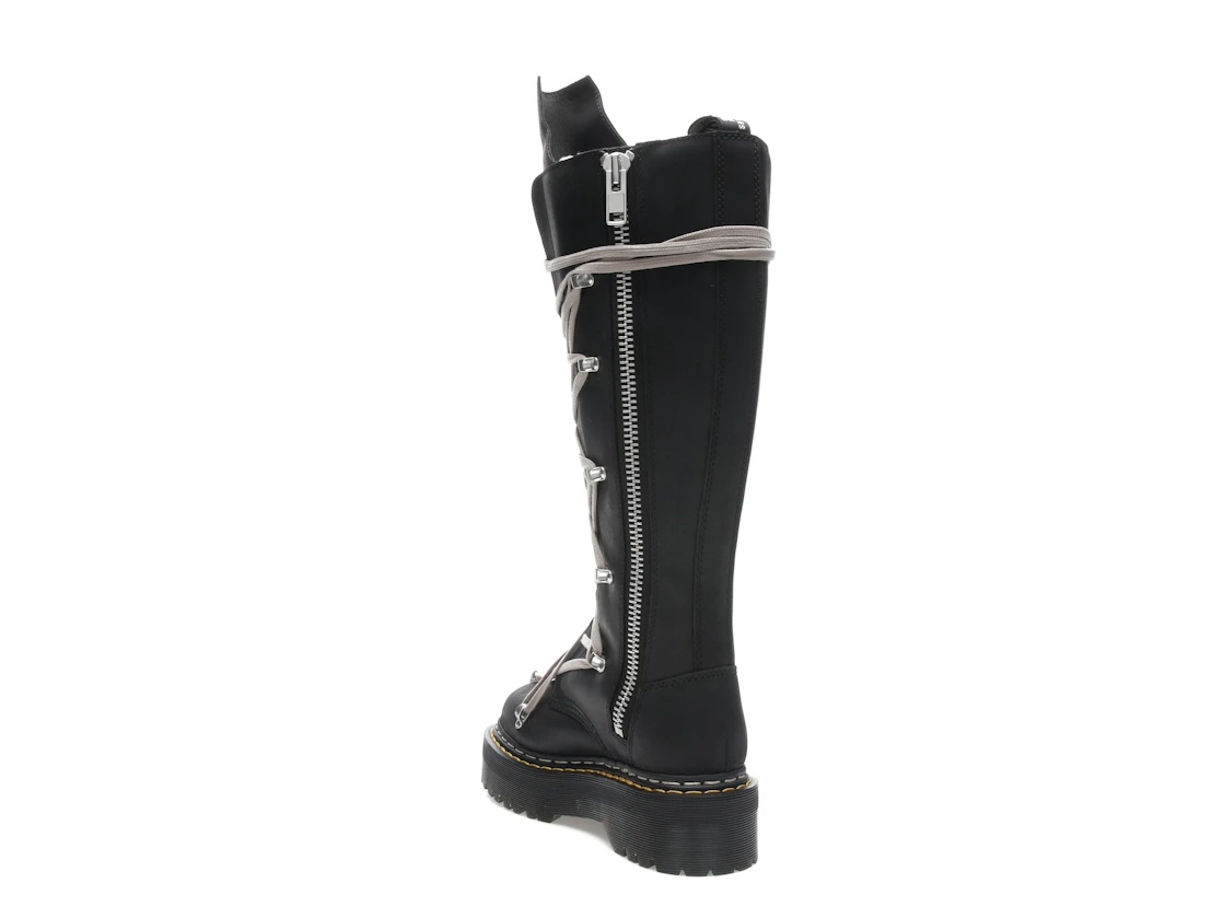 Vue 25 de Dr. Martens 1460 DRKSHDW Quad Sole Pentalace Boot Rick Owens Black 