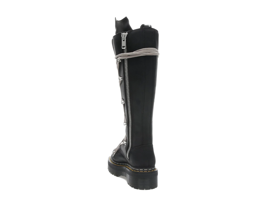 Vue 26 de Dr. Martens 1460 DRKSHDW Quad Sole Pentalace Boot Rick Owens Black 