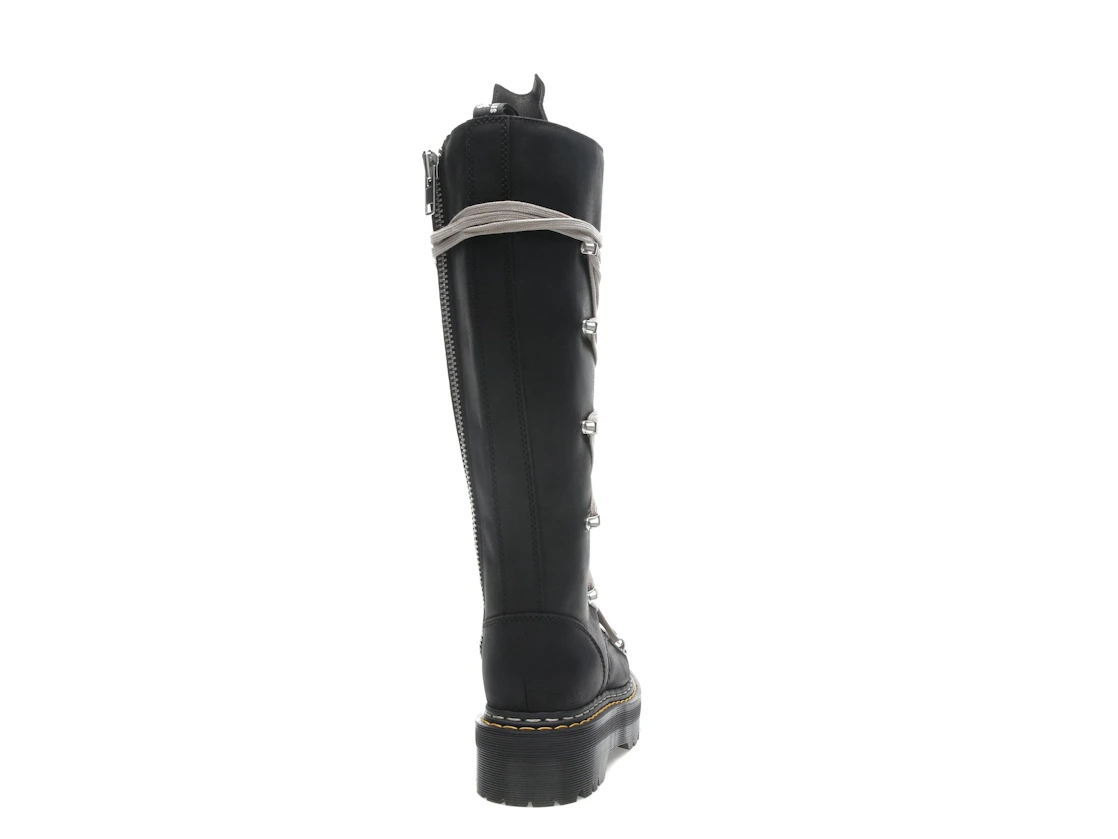 Vue 29 de Dr. Martens 1460 DRKSHDW Quad Sole Pentalace Boot Rick Owens Black 
