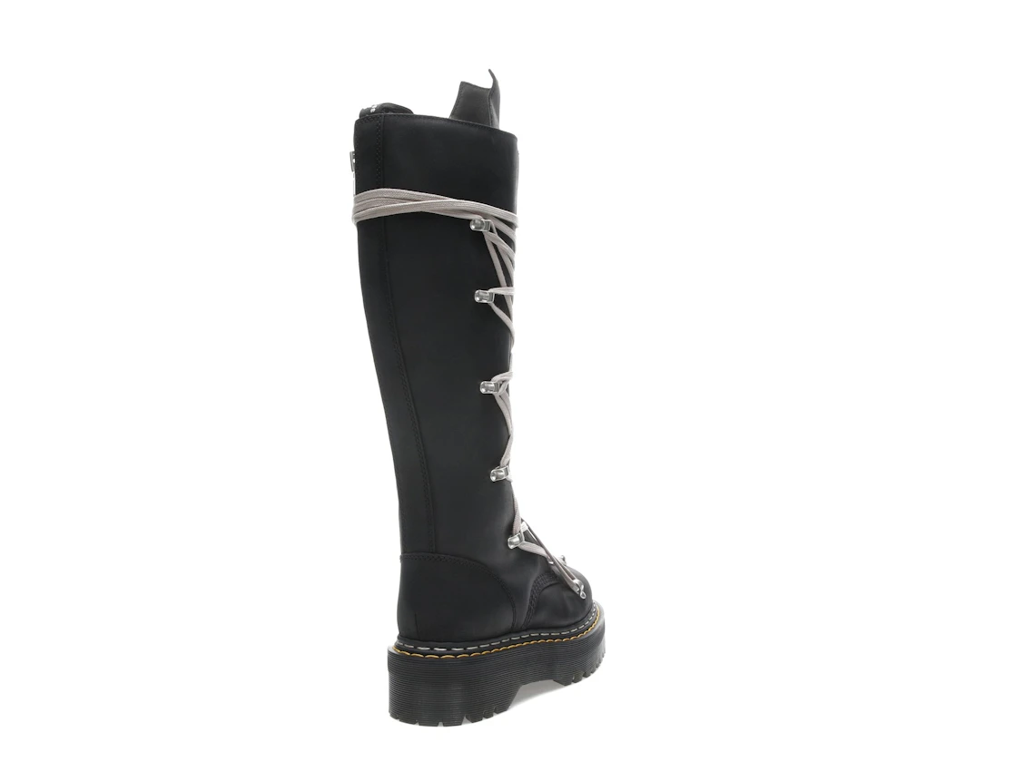 Vue 31 de Dr. Martens 1460 DRKSHDW Quad Sole Pentalace Boot Rick Owens Black 