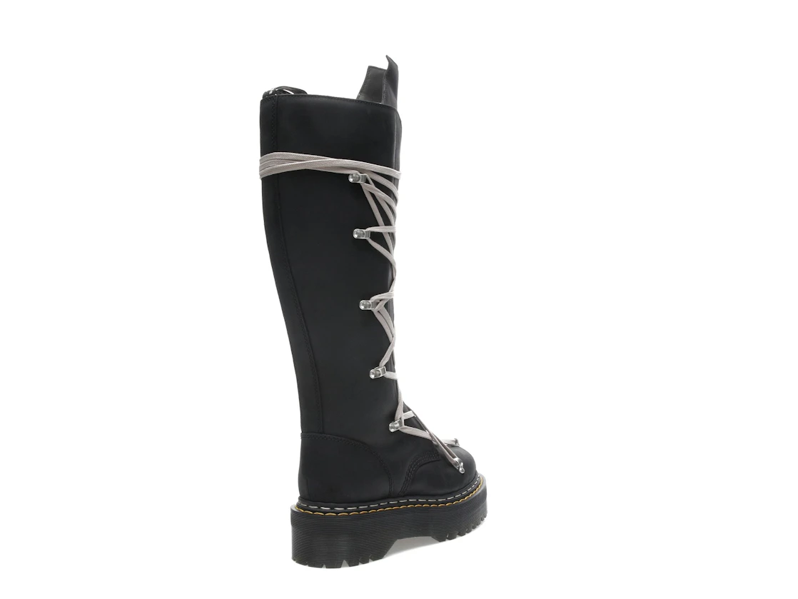 Vue 32 de Dr. Martens 1460 DRKSHDW Quad Sole Pentalace Boot Rick Owens Black 