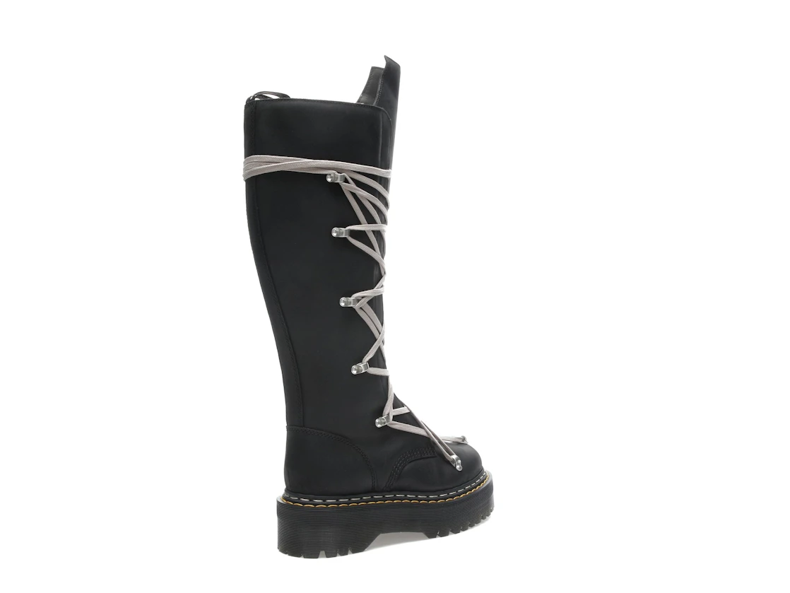 Vue 33 de Dr. Martens 1460 DRKSHDW Quad Sole Pentalace Boot Rick Owens Black 