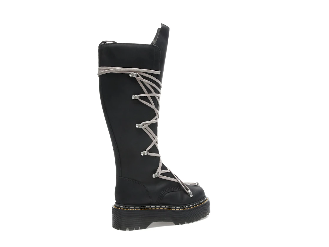 Vue 34 de Dr. Martens 1460 DRKSHDW Quad Sole Pentalace Boot Rick Owens Black 