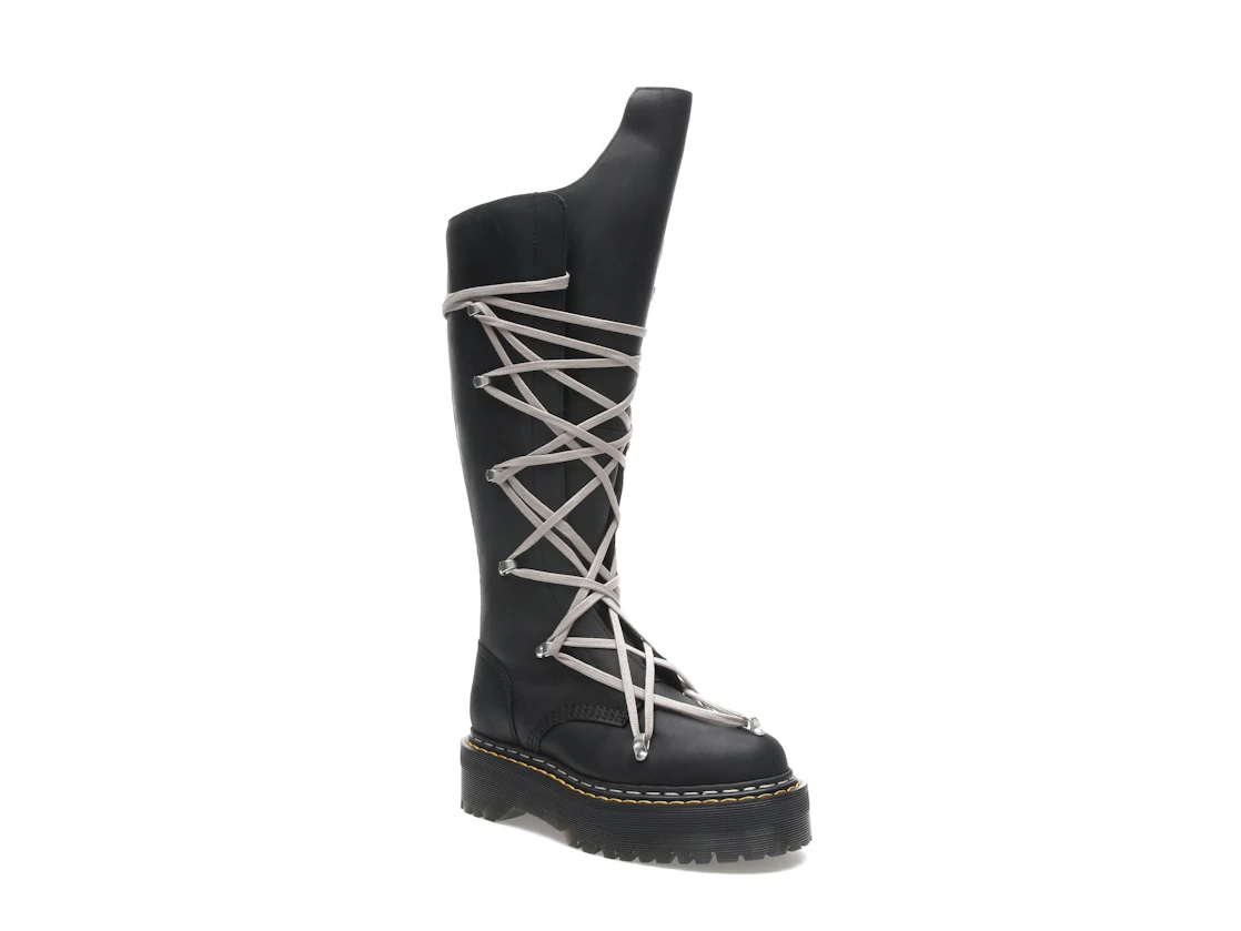 Vue 5 de Dr. Martens 1460 DRKSHDW Quad Sole Pentalace Boot Rick Owens Black 