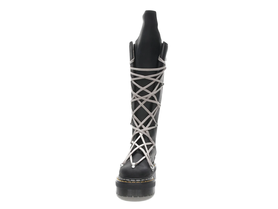 Vue 11 de Dr. Martens 1460 DRKSHDW Quad Sole Pentalace Boot Rick Owens Black