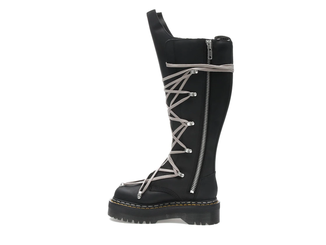 Vue 20 de Dr. Martens 1460 DRKSHDW Quad Sole Pentalace Boot Rick Owens Black