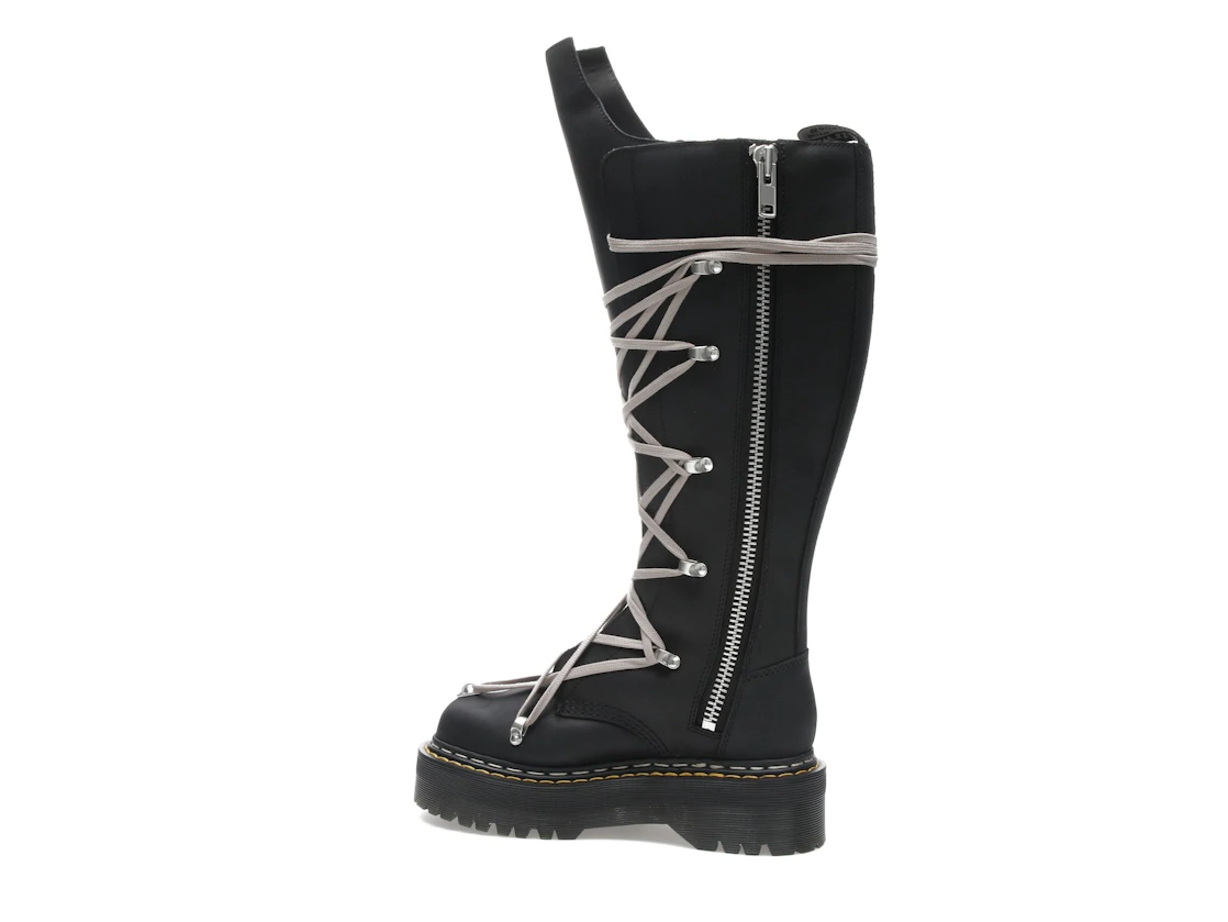 Vue 21 de Dr. Martens 1460 DRKSHDW Quad Sole Pentalace Boot Rick Owens Black