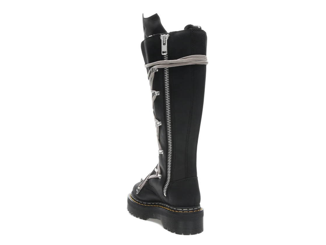 Vue 25 de Dr. Martens 1460 DRKSHDW Quad Sole Pentalace Boot Rick Owens Black