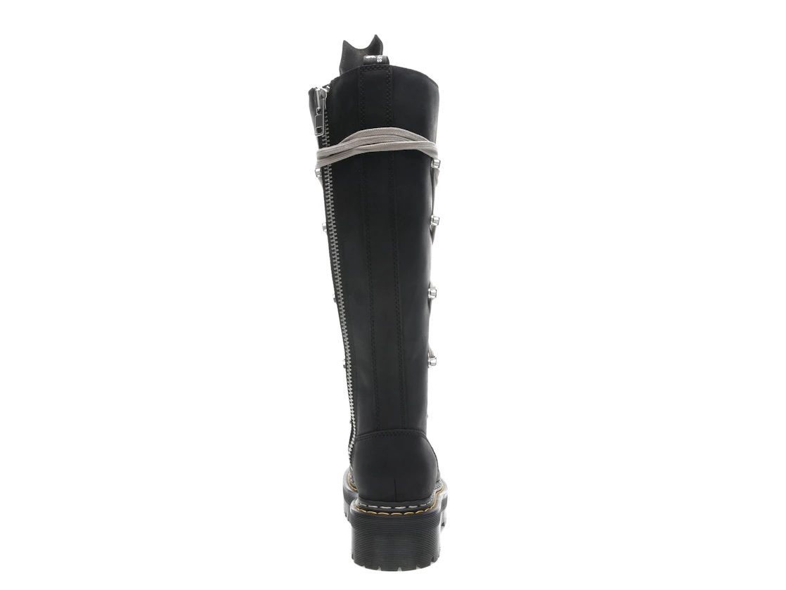 Vue 28 de Dr. Martens 1460 DRKSHDW Quad Sole Pentalace Boot Rick Owens Black