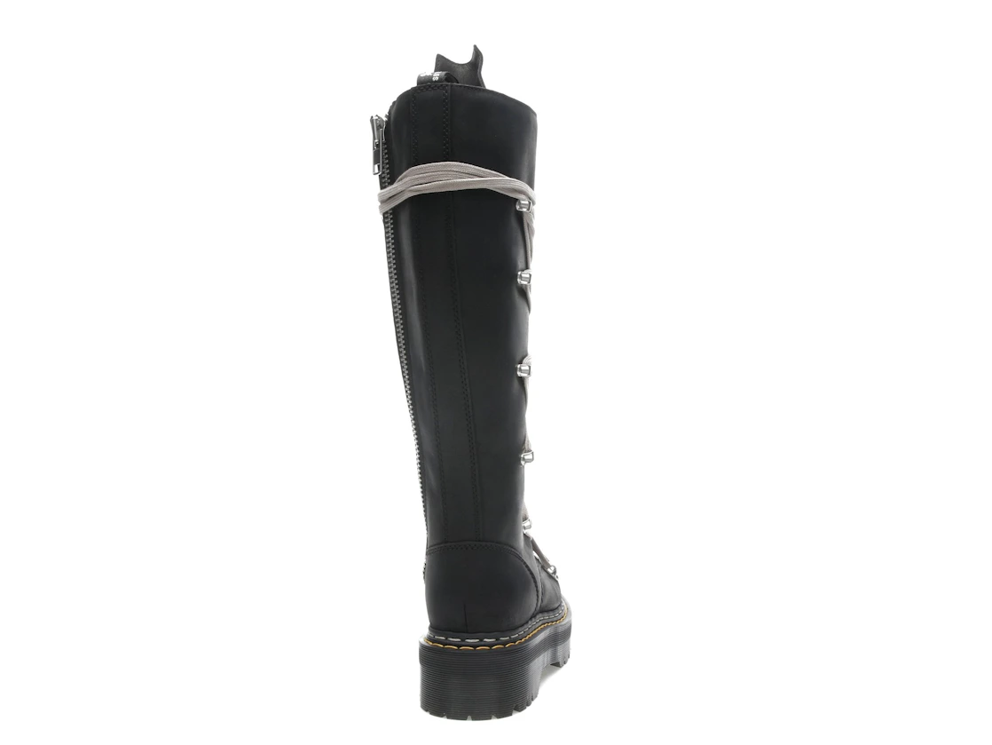 Vue 29 de Dr. Martens 1460 DRKSHDW Quad Sole Pentalace Boot Rick Owens Black