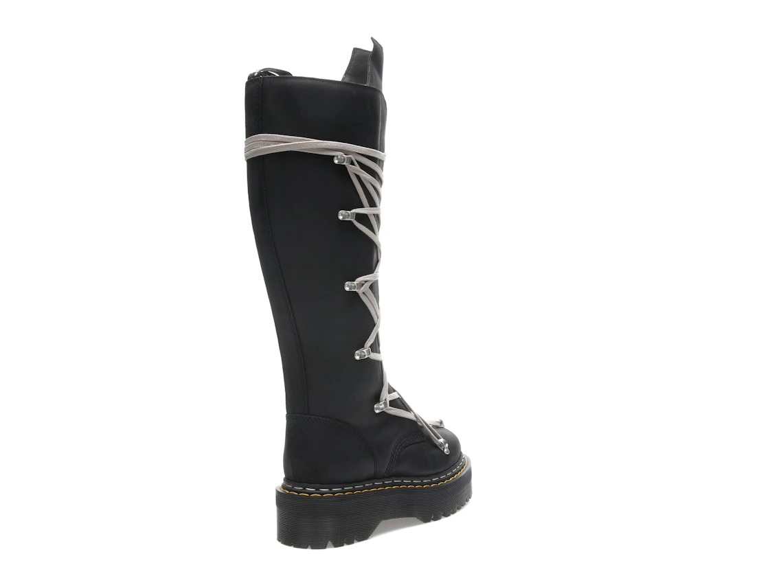 Vue 32 de Dr. Martens 1460 DRKSHDW Quad Sole Pentalace Boot Rick Owens Black