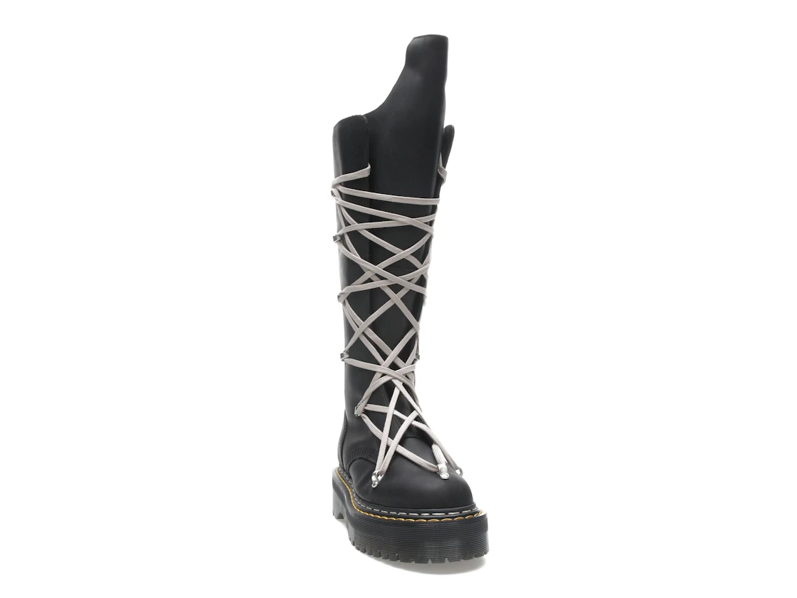 Vue 8 de Dr. Martens 1460 DRKSHDW Quad Sole Pentalace Boot Rick Owens Black