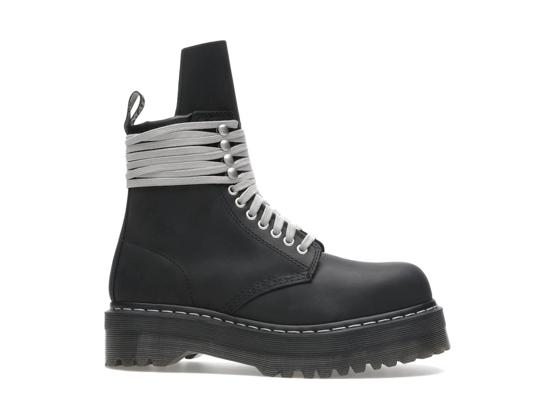 Vue 2 de Dr. Martens 1460 DRKSHDW Quad Sole Steel Toe Boot Rick Owens Black
