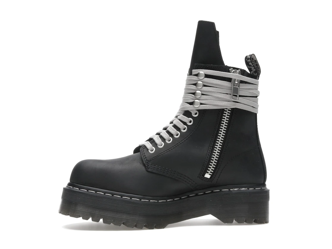 Vue 18 de Dr. Martens 1460 DRKSHDW Quad Sole Steel Toe Boot Rick Owens Black