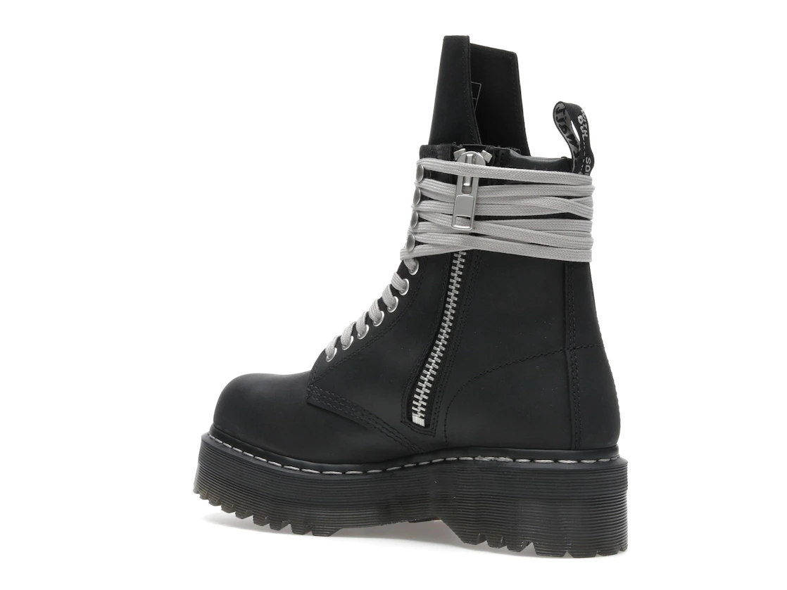 Vue 23 de Dr. Martens 1460 DRKSHDW Quad Sole Steel Toe Boot Rick Owens Black