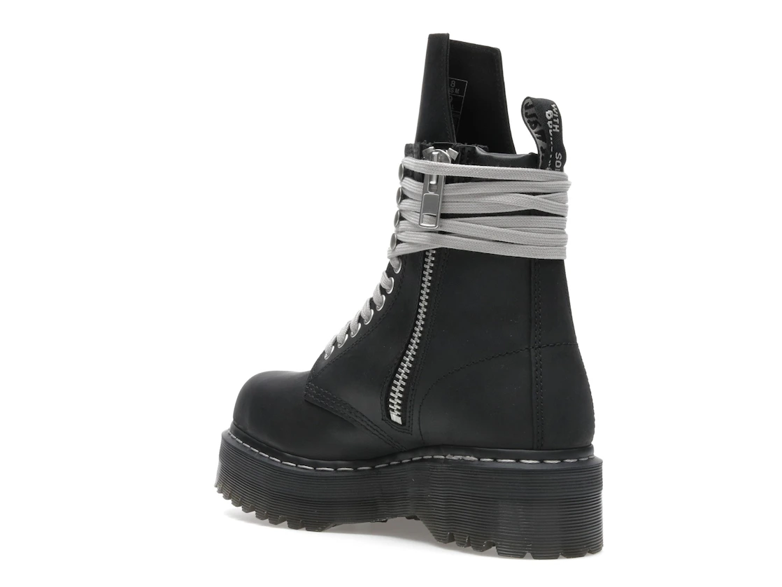 Vue 24 de Dr. Martens 1460 DRKSHDW Quad Sole Steel Toe Boot Rick Owens Black