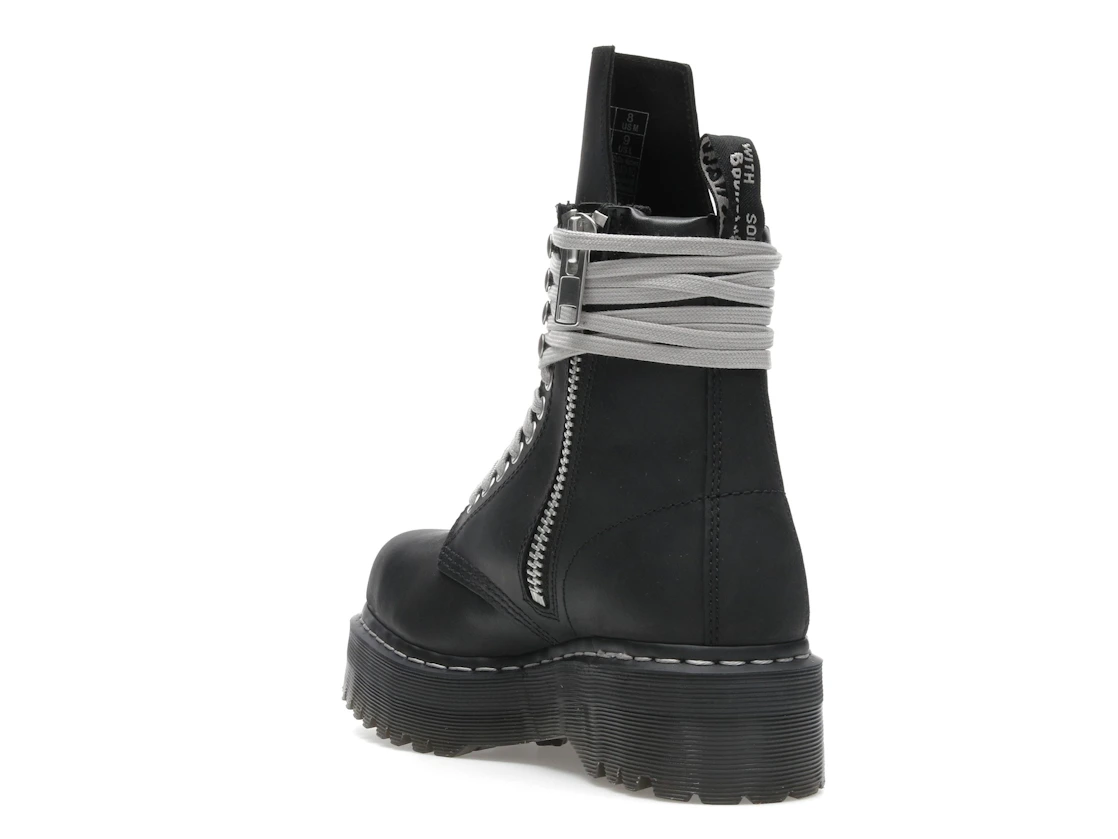 Vue 25 de Dr. Martens 1460 DRKSHDW Quad Sole Steel Toe Boot Rick Owens Black