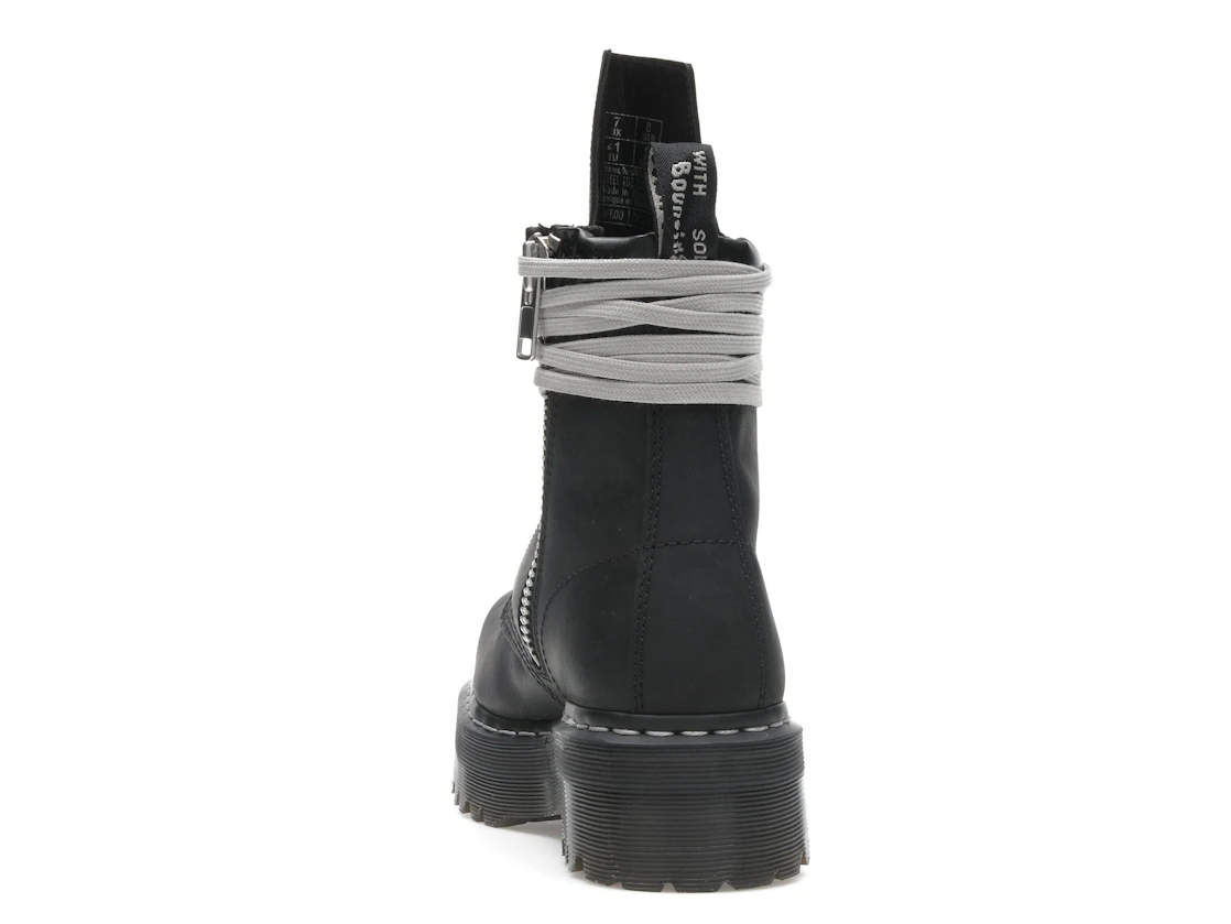 Vue 27 de Dr. Martens 1460 DRKSHDW Quad Sole Steel Toe Boot Rick Owens Black
