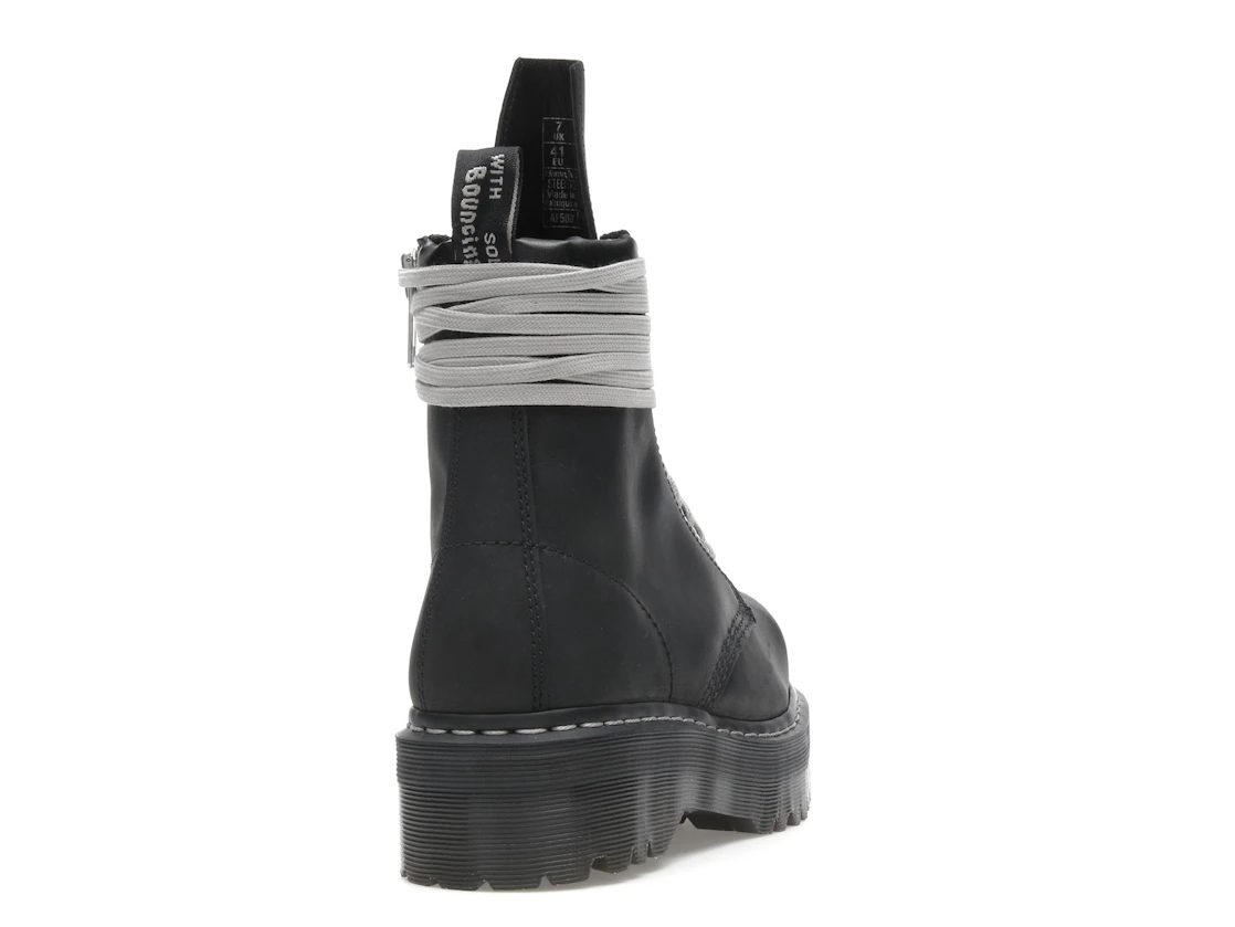Vue 30 de Dr. Martens 1460 DRKSHDW Quad Sole Steel Toe Boot Rick Owens Black