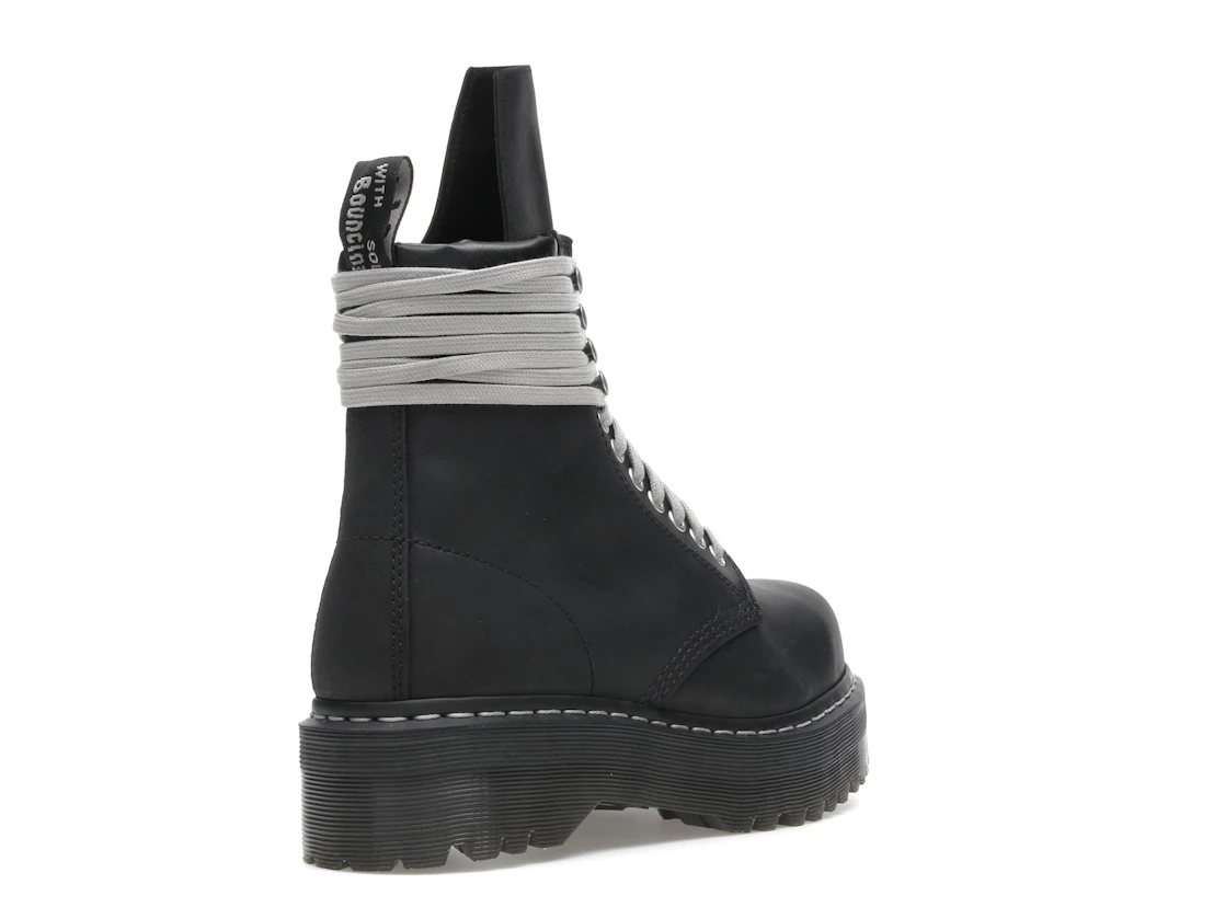 Vue 32 de Dr. Martens 1460 DRKSHDW Quad Sole Steel Toe Boot Rick Owens Black