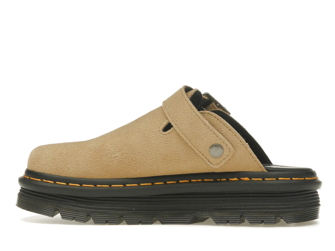 Vue 20 de Dr. Martens Zebzag Suede Slingback Platform Mule Savannah Tan