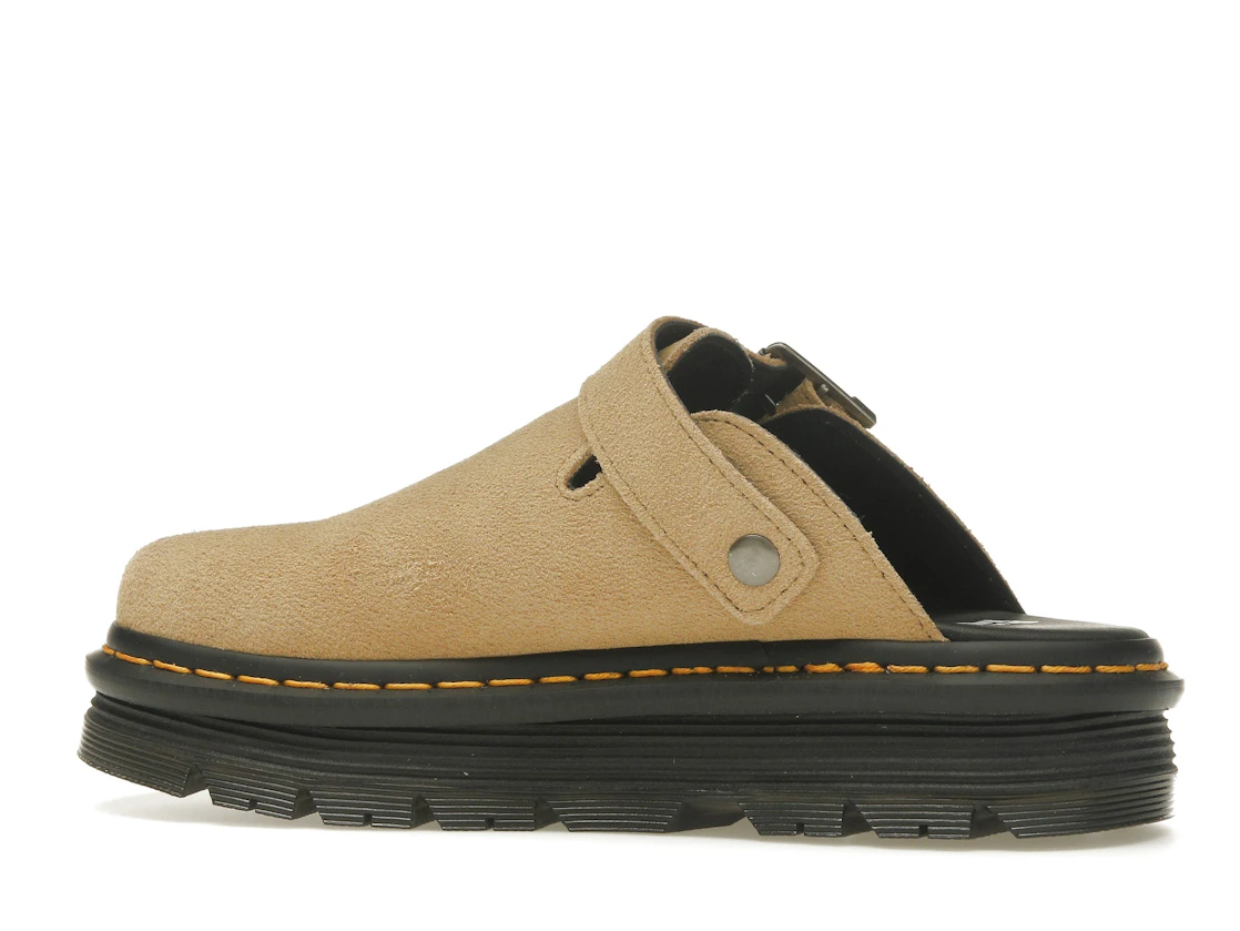 Vue 21 de Dr. Martens Zebzag Suede Slingback Platform Mule Savannah Tan