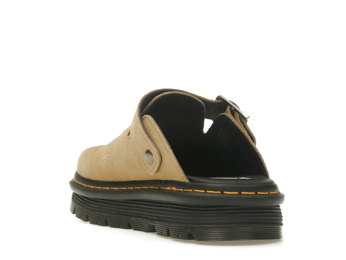 Vue 25 de Dr. Martens Zebzag Suede Slingback Platform Mule Savannah Tan