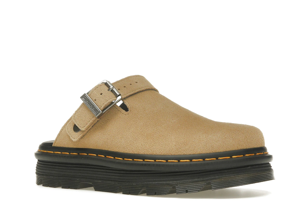 Vue 4 de Dr. Martens Zebzag Suede Slingback Platform Mule Savannah Tan