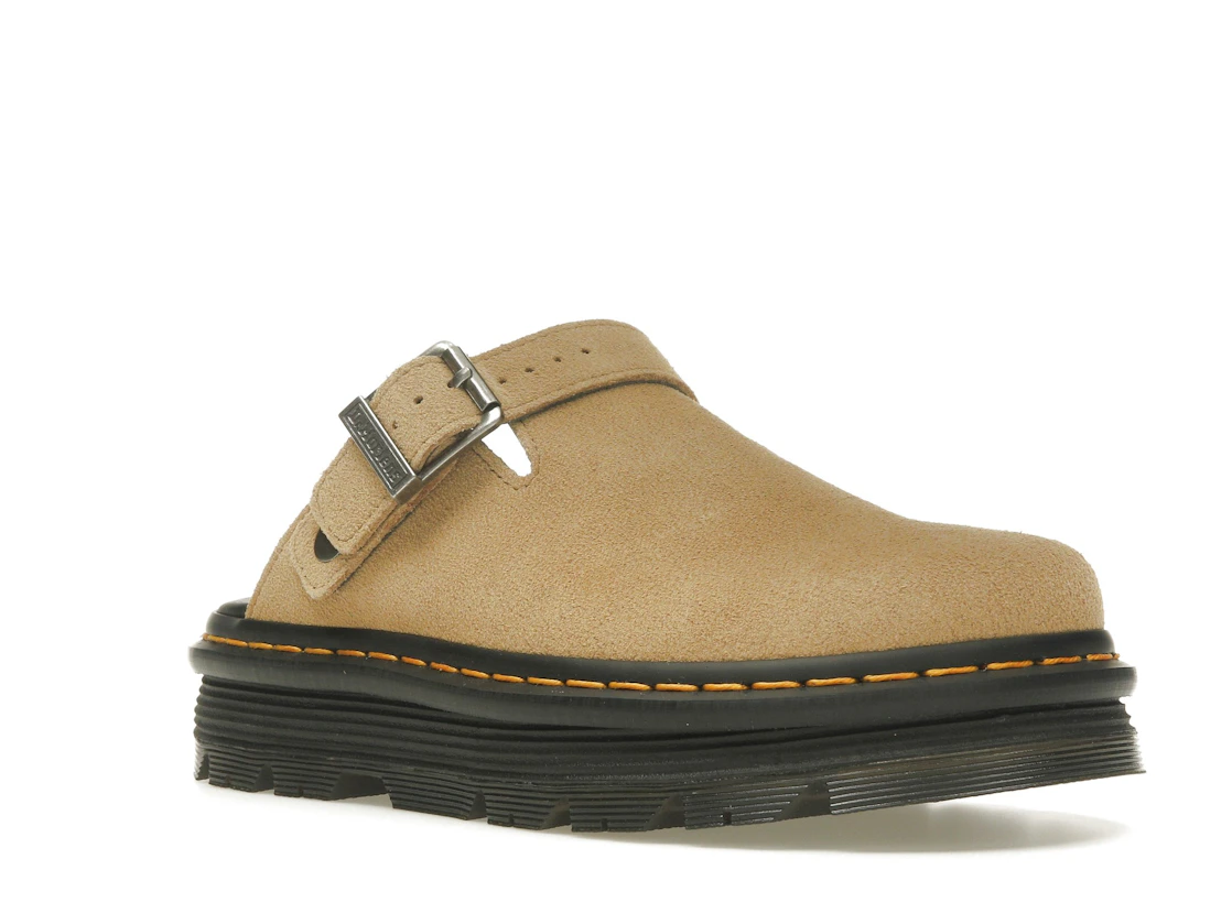 Vue 5 de Dr. Martens Zebzag Suede Slingback Platform Mule Savannah Tan