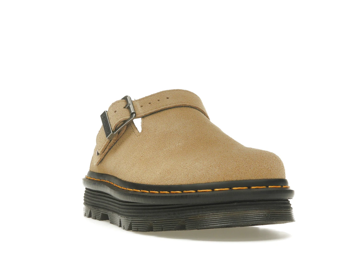 Vue 7 de Dr. Martens Zebzag Suede Slingback Platform Mule Savannah Tan