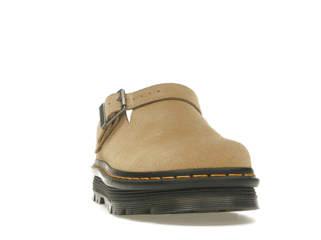 Vue 8 de Dr. Martens Zebzag Suede Slingback Platform Mule Savannah Tan
