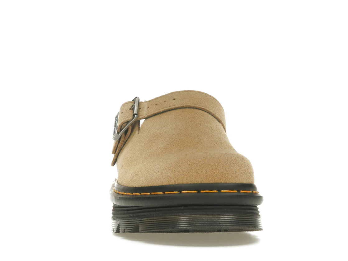 Vue 9 de Dr. Martens Zebzag Suede Slingback Platform Mule Savannah Tan