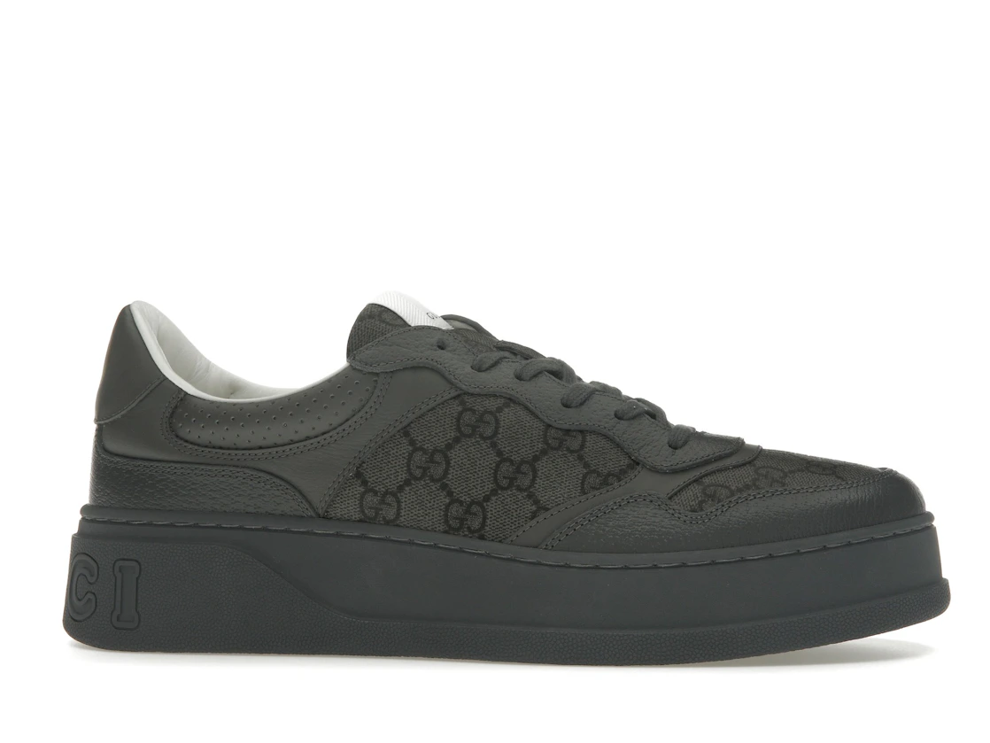 Vue 2 de Gucci Lace Up Sneaker GG Monogram Grey