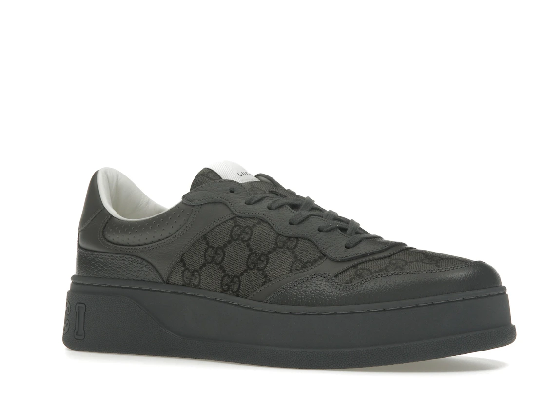 Vue 4 de Gucci Lace Up Sneaker GG Monogram Grey