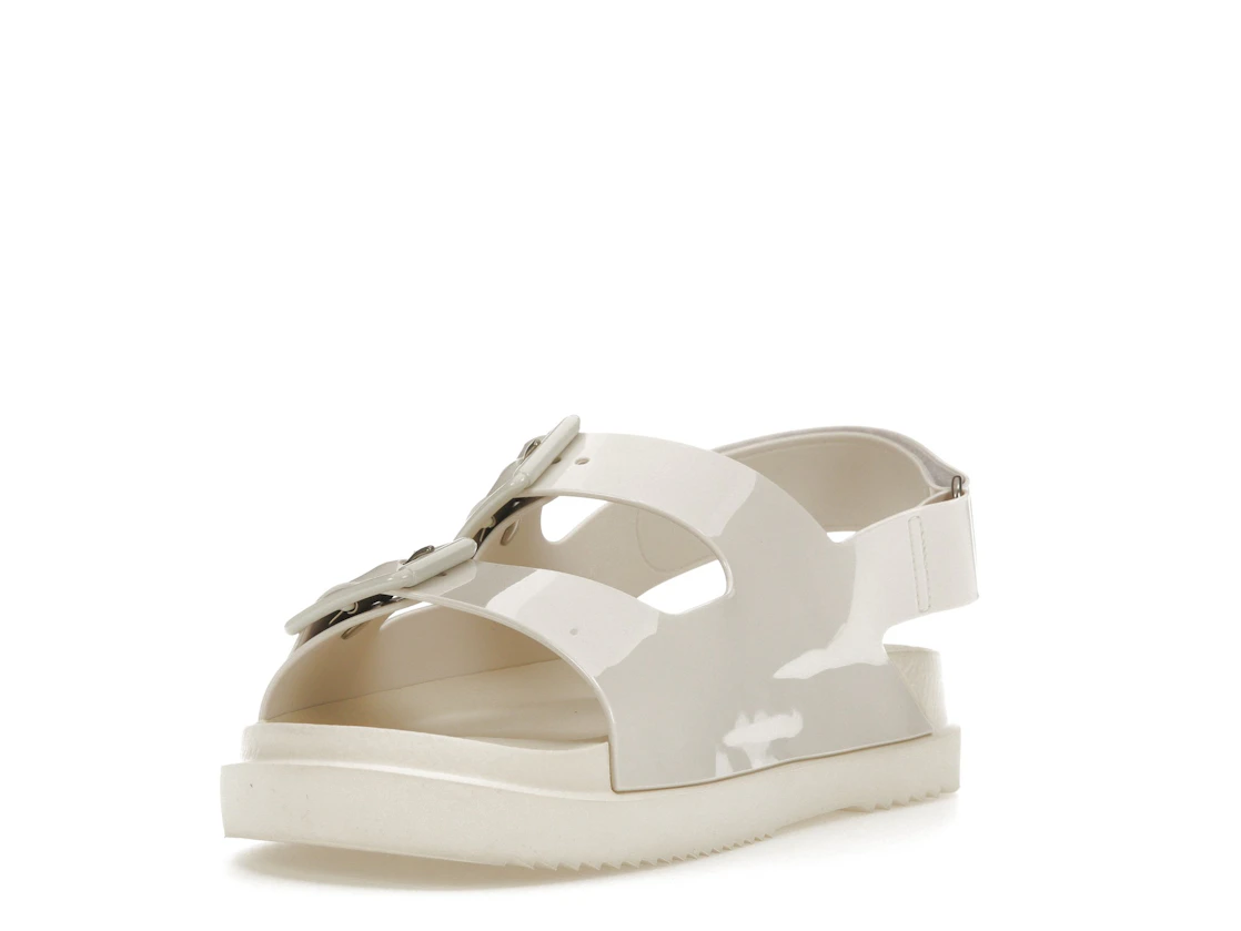 Vue 13 de Gucci Mini Double G Sandal Off-White Rubber