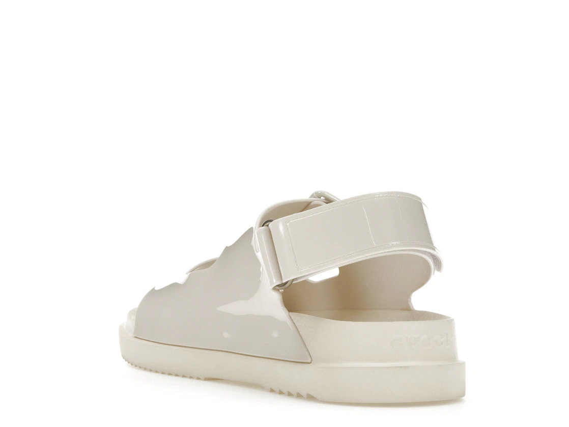 Vue 25 de Gucci Mini Double G Sandal Off-White Rubber