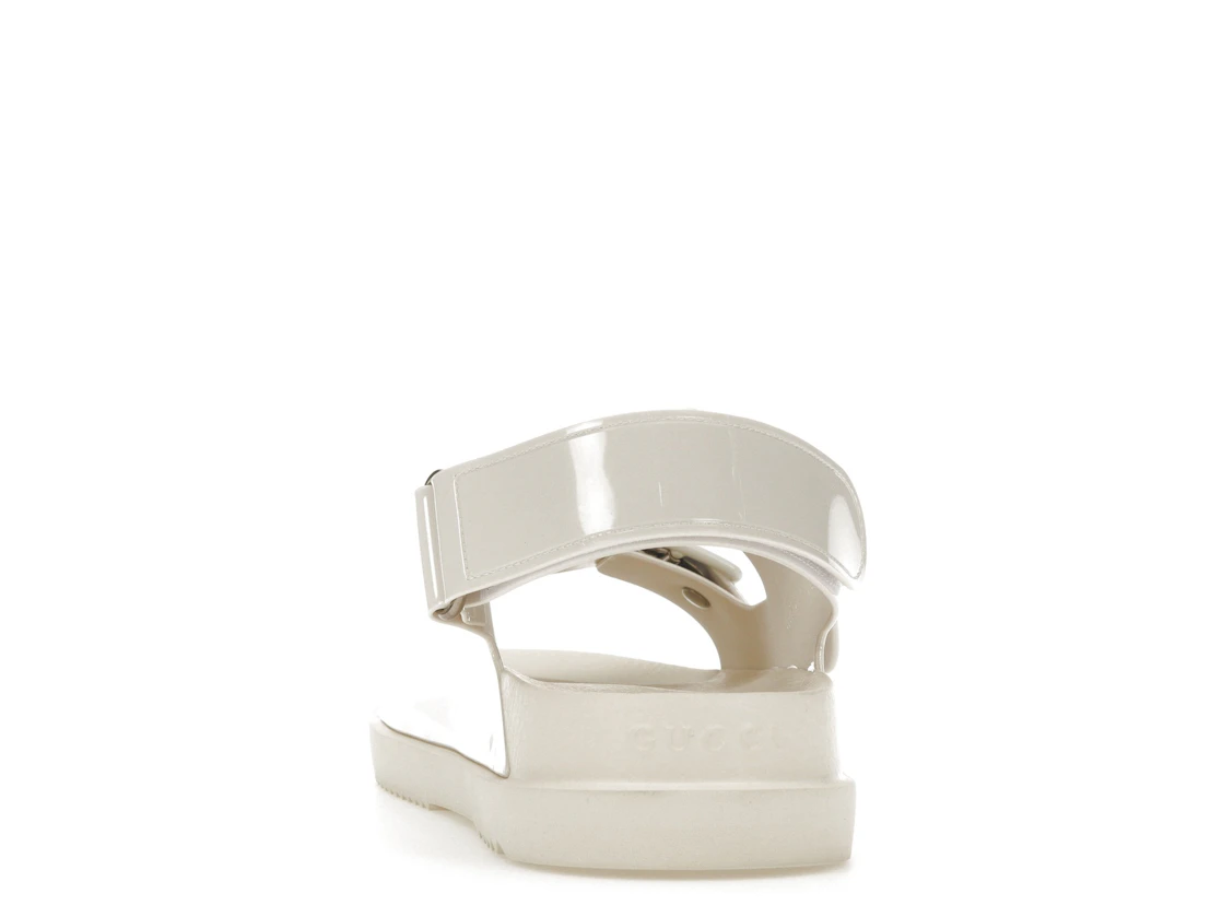 Vue 27 de Gucci Mini Double G Sandal Off-White Rubber