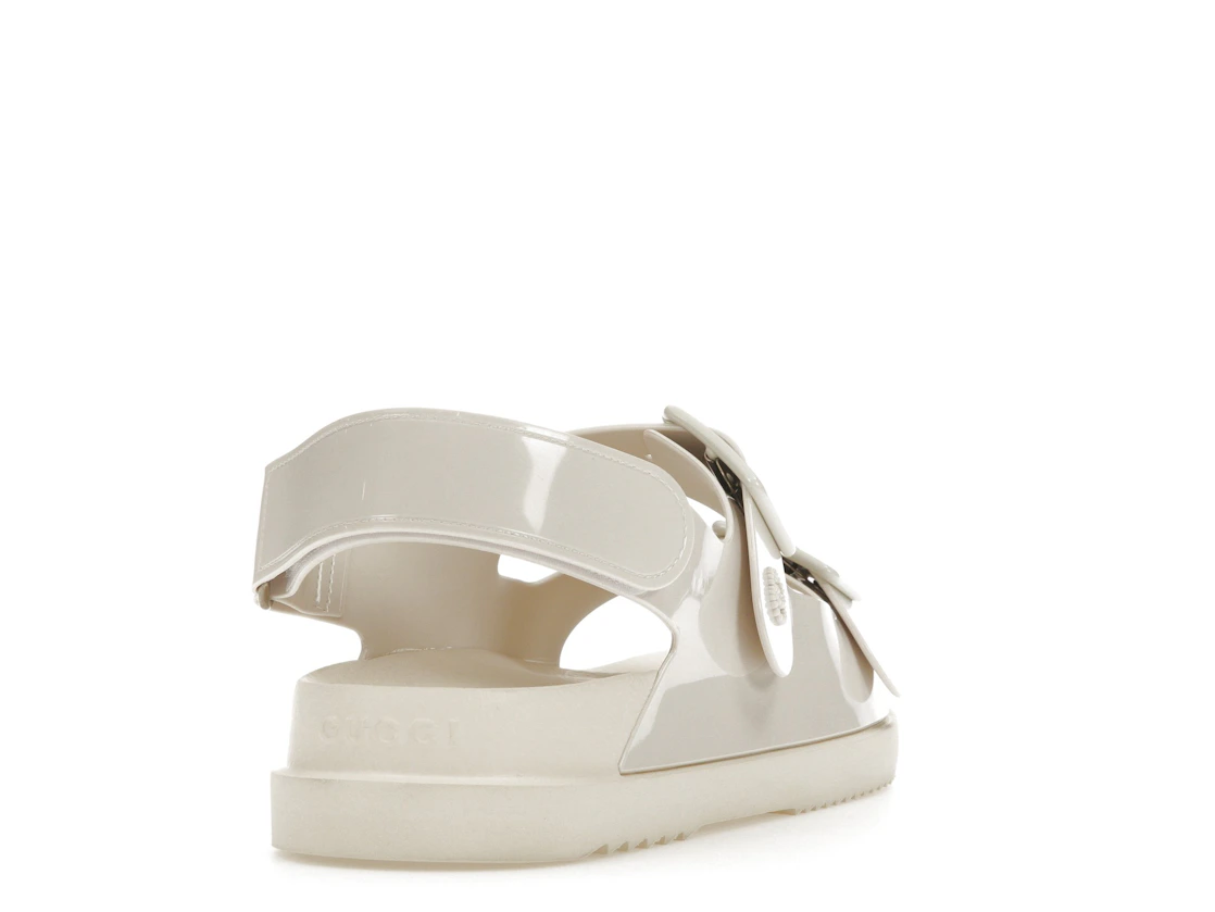 Vue 30 de Gucci Mini Double G Sandal Off-White Rubber