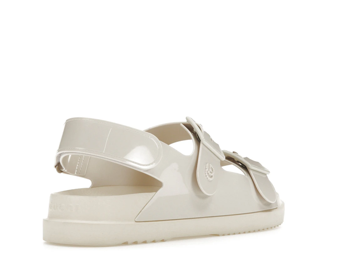 Vue 32 de Gucci Mini Double G Sandal Off-White Rubber